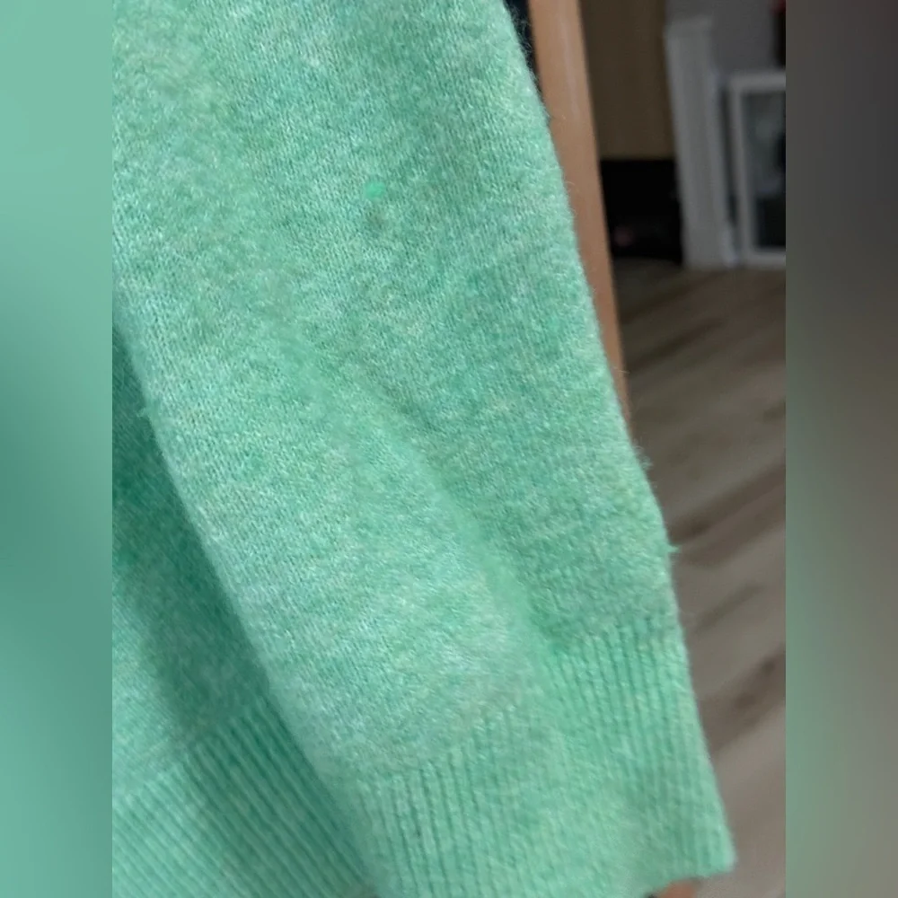 J. Crew wool Rollneck Sweater alpaca Supersoft Yarn mock BD613 Mint Green